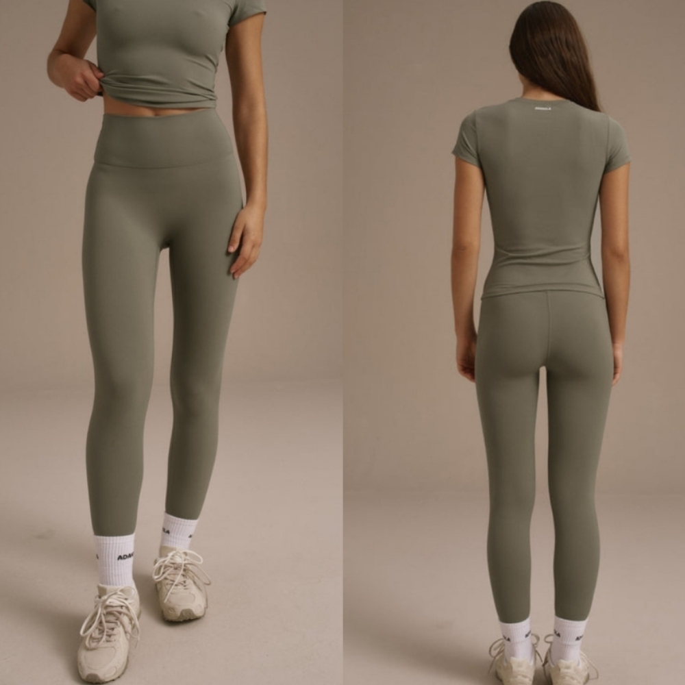 Like New! Adanola Ultimate Leggings, Olive Green